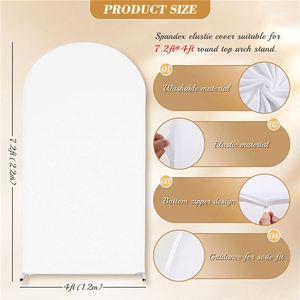 ฝาครอบซุ้มแบบหนาทำจากไหมนมพื้นหลังอุปกรณ์สำหรับงานเลี้ยงวันเกิดงานแต่งงาน - Product Image 4