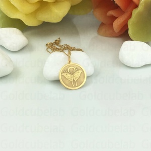 <span class=keywords><strong>Collana</strong></span> MECYLIFE personalizzata con farfalla dorata, ciondolo delicato a forma di <span class=keywords><strong>luna</strong></span> e farfalla, gioiello con pendente a forma di animale - Product Image 3