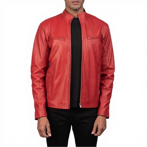Chaqueta Casual de Invierno de Primera Calidad para Hombre, 100% Piel de Vaca Original, Ecológica, con Logotipo Frontal Personalizado OEM, Resistente al Viento y Transpirable - Product Image 2