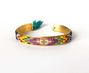 Handmade Creations <b>Gold</b> Plated Miyuki <b>Beads</b> Hand Made <b>Bracelets</b> - Product Image 1