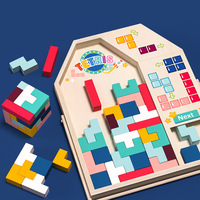 Jouets en bois, puzzles, blocs de construction faits à la main, jeu familial interactif et diversifié pour enfants