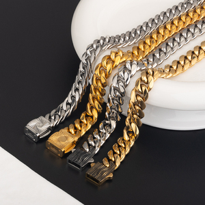 מותאם אישית אישית 6 מ "מ-היפ הופ 18 מ" מ "מ-היפ הופ 18 ק" מ שרשרת מתכת מצופה זהב 18K - Product Image 4