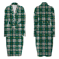 Nouvelle collection hiver : Peignoir de nuit pour homme en flanelle douce et confortable, col en V, avec ceinture, idéal comme vêtement de nuit ou peignoir de bain