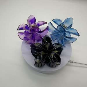 Barrette à cheveux en forme de fleur de <span class=keywords><strong>style</strong></span> <span class=keywords><strong>vintage</strong></span> et épingle à cheveux en forme de requin, accessoire de <span class=keywords><strong>coiffure</strong></span> en plastique pour chignon latéral - Product Image 5