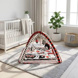 <span class=keywords><strong>Tapis</strong></span> <span class=keywords><strong>d</strong></span>'éveil noir et blanc à contraste élevé pour bébé, <span class=keywords><strong>tapis</strong></span> <span class=keywords><strong>d</strong></span>'activités pour nouveau-né avec arche amovible et jouets sensoriels en peluche - Product Image 1