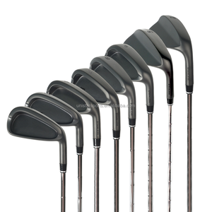 Juego de palos de hierro forjados para diestros de acero inoxidable 4-PW con empuñadura de goma para golfistas-Hierro negro para usuarios de mano derecha - Product Image 5