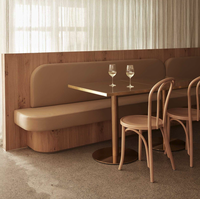Ensemble de stand de selle moderne, meubles personnalisables, avec tables et chaises, pour restaurant, restauration rapide, 1 pièce