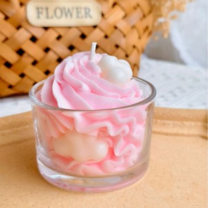 Vela de aromaterapia de cera de soja y crema de fresa al por mayor, regalo de cumpleaños, aroma personalizado hecho a mano - Product Image 6