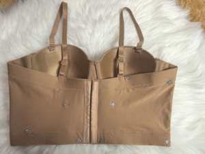 Groothandel Dames Op Maat Gemaakt Basic Verstelbare Luxe Stalen Ring Schouderband Simpele Bustier <span class=keywords><strong>Corset</strong></span> Top - Product Image 6