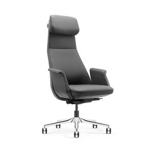 Chaise de bureau de direction en cuir de luxe, mobilier de bureau moderne ergonomique de haute qualité - Product Image 4