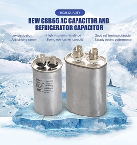 <span class=keywords><strong>Condensateur</strong></span> de démarrage de moteur <span class=keywords><strong>CBB65</strong></span> 450V 10µF pour compresseur de climatisation, ovale double - Product Image 5