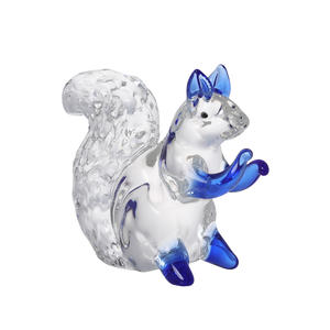 Figurine de collection écologique en papier cristal motif animal (écureuil), presse-papiers et ornement de centre de table - Product Image 3