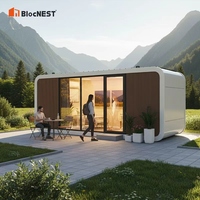 Cabine Modulaire Intégrale en Acier avec Mousse Isolante, Démontable, Type Pod, avec Portes Double Face