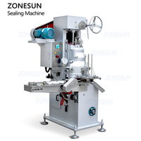 ZONESUN ZS-VFK01 automatique forme ronde aliments pour animaux de compagnie fruits de mer Sauce aux haricots viande aluminium métal boîte de conserve sertisseuse Machine de scellage sous vide