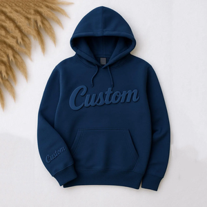 Sweat-shirt personnalisé avec motif en relief, sweat à capuche avec texte en relief, impression 3D personnalisée, pull à lettrage en relief - Product Image 1