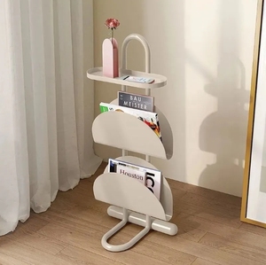 Porte-revues maison étagère sol Table de chevet étroite <span class=keywords><strong>lumière</strong></span> luxe haut de gamme mobile <span class=keywords><strong>petite</strong></span> Table basse - Product Image 6