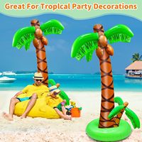 Décoration de fête hawaïenne, palmier gonflable en PVC, équipement de jeu de jardin extérieur pour parc aquatique et festival