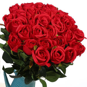 <span class=keywords><strong>Ramo</strong></span> de Rosa Individual de Seda Artificial Hecho a Mano para Decoración de Bodas - Alta Simulación, <span class=keywords><strong>Precio</strong></span> de Fábrica al por Mayor - Product Image 1