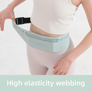 Sac de taille de sport pour femmes, nylon imperméable, polyester, nouvelle ceinture, marathon, équipement de fitness, fermeture éclair, sac de course en plein air, sacs de jogging - Product Image 6