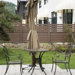 Easy to install outdoor decoration wpc floor 3d wood embossed composite decking