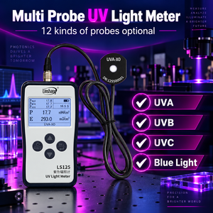 Radiomètre UV LS125 avec sondes interchangeables pour la mesure des rayons ultraviolets et de la lumière bleue de 210 à 490 nm - Product Image 3
