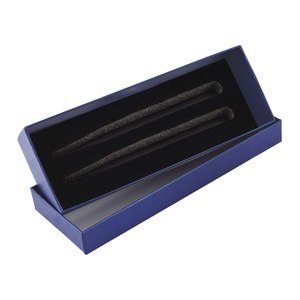 Boîte en carton bleue pour stylos, porte-papeterie, étui de rangement, emballage cadeau - Product Image 2