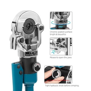 CW1632 Herramienta de Prensa Hidráulica Manual V15 Die Tubo de Cobre Tubo de Acero Inoxidable Prensado <span class=keywords><strong>PEX</strong></span> HVAC Herramienta para Construcción Espacio Estrecho - Product Image 3
