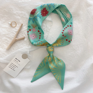 Tùy Chỉnh Chòm Sao Thiết Kế Thẻ Tarot Hẹp Túi Khăn Choàng Lụa Headbands <span class=keywords><strong>Streamer</strong></span> Đôi Gầy Khăn Womens Ribbon - Product Image 3