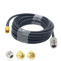 Câble coaxial RG58 BNC N Type 50Ohm Jumper Low Loss BNC Male to BNC Male Extension Antenna Cable Pigtail Communication Cables