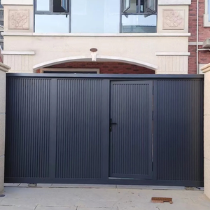 Chất Lượng Cao Tùy Chỉnh Nhôm Lối Vào Cửa Trượt Side Slat Thiết Kế Cho Ban Công Nhà Xây Dựng Các Trang Web - Product Image 3