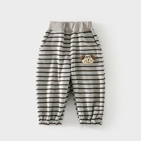 Pantalones Deportivos de Forro Polar Compuesto de Cintura Media, Estilo Coreano, Pantalones Casuales Cálidos de Forro Polar para Bebés