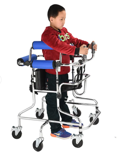 Tamaño <span class=keywords><strong>S</strong></span> Andador para niños con ruedas universales Ayuda para caminar para niños para entrenamiento de piernas Rehabilitación de hemiplejía Andador para parálisis cerebral - Product Image 4