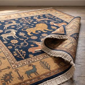 Luxury Tribal Oushak Hand Knotted Wool Carpet with Classic Heritage Pattern for Dining Room Bedroom Grand Hallway Villa Decor - Product Image 3
