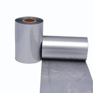 New Solution 110mm*300m Premium Ink Silver Wax Resin Thermal Transfer Ribbon Compatible Brother Printer Barcode Ribbon