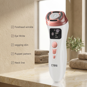Appareil de beauté portable ABS à micro-courant HIFU avec prise USB pour le blanchiment du visage, le raffermissement et l'anti-âge - Product Image 1