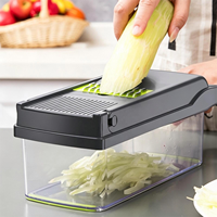 16-in-1 multifunctionele handmatige groentehakker, -snijder, -rasp en -schaaf voor aardappelen en uien