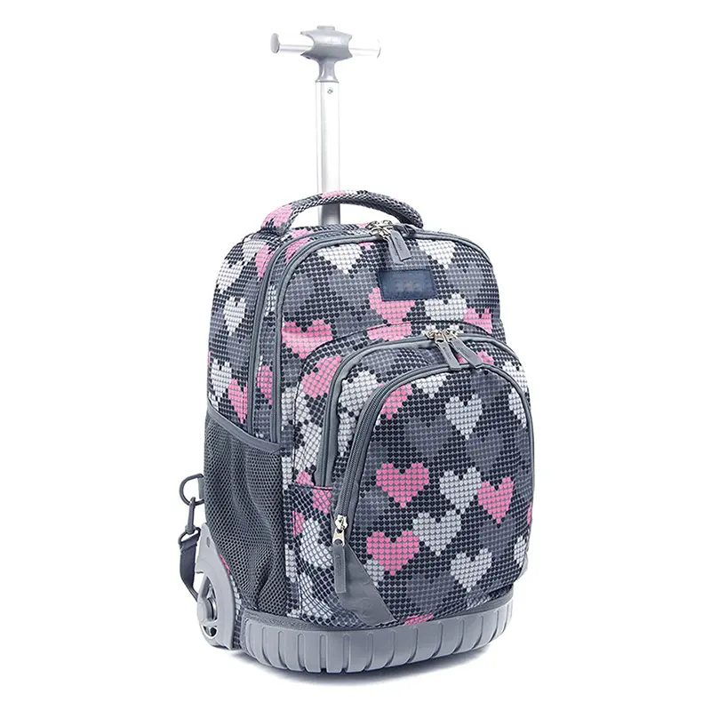 Modedesign Kinder Trolley Schult asche Rolling Rolling Rucksack Trolley Reisetasche für Mädchen