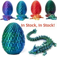 Ensemble de jouets articulés en forme d'œuf de dragon imprimé en 3D, 13 cm + 7 cm, thème animal arc-en-ciel, pour la maternité, directement du fabricant