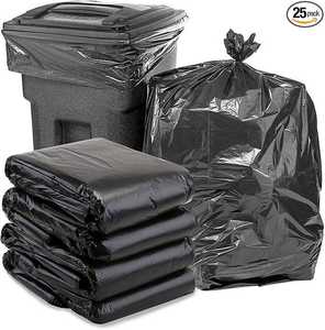 Bolsas de Basura Negras Resistentes HANSEN, HDPE Sin Perfume, a Prueba de Fugas y Humedad, Impresas con Serigrafía para Cocina y Baño - Product Image 3