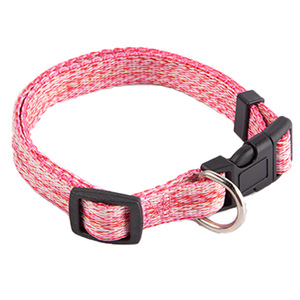 Correa de lino para perros, ajustable, de color sólido, para perros pequeños, accesorio para pasear mascotas - Product Image 5