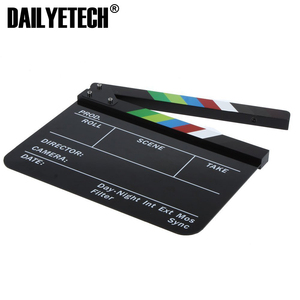 30x25cm Film Clapperboard Acrylique <span class=keywords><strong>Réalisateur</strong></span> Professionnel Film Film Action Cinéma Clapperboard pour Jeu <span class=keywords><strong>de</strong></span> Rôle Production Vidéo - Product Image 1