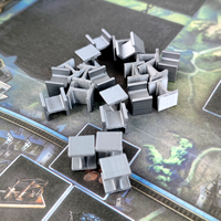 Accessoires de jeu de société, jetons 3D pour la Révolution industrielle, ensemble de 63 pièces, composants de qualité supérieure, améliore le gameplay