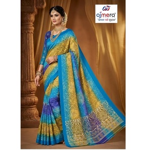 Luxury Cotton Sarees for Women Stylish Designer Sun Protection Quick Dry Comfortable Elegance Office Casual Party Festive Wear - Product Image 1