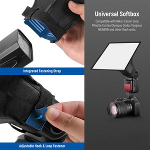 Kampho phổ Flash Khuếch tán ánh sáng Softbox với lưu trữ Pouch cho Canon Nikon Sony Godox Yongnuo Speedlight - Product Image 4