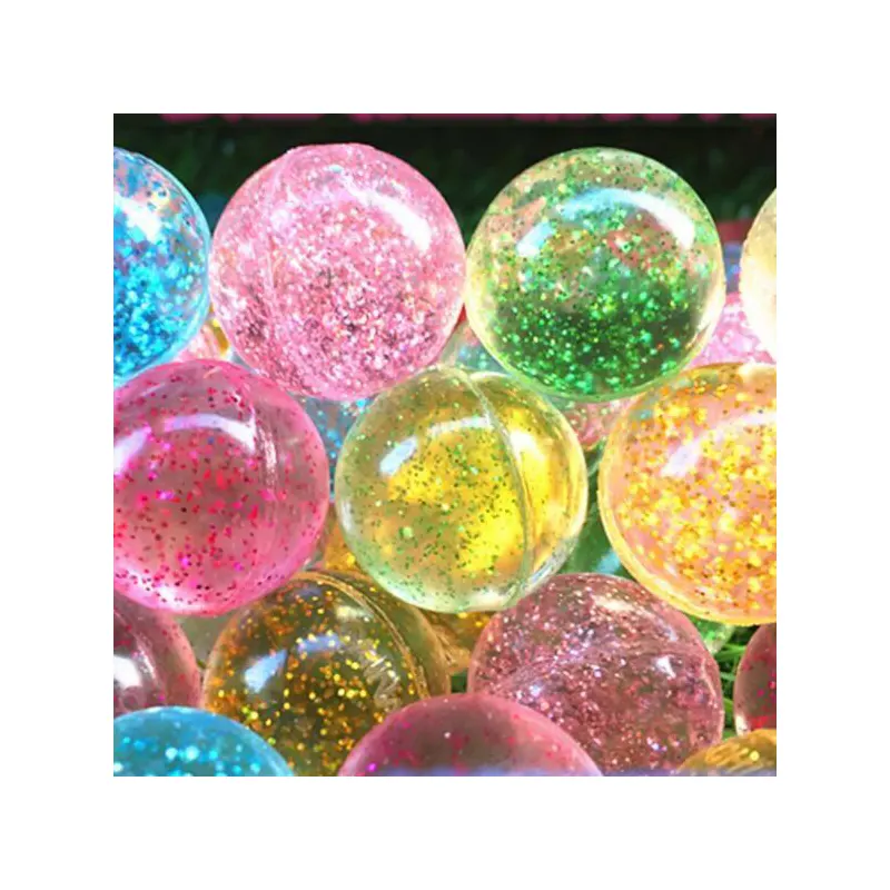 27/32mm Crystal Rubber Transparent Bouncing Ball