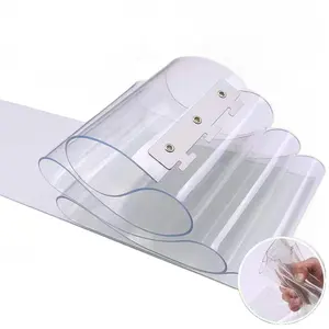 Anti-uv UV Resistente Alta Transparente PVC Soft Film Clear Plastic Soft Film Roll Para Out Door Curtain