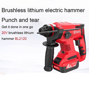 <span class=keywords><strong>KEN</strong></span> BL2120 Marteau perforateur sans balais 20V Marteau perforateur rotatif sans fil Tournevis électrique multifonctionnel Ensemble d'outils électriques - Product Image 2