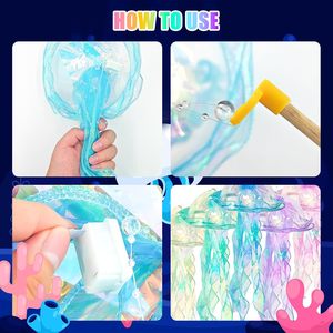 Lanternes en forme de méduse pour décorations <span class=keywords><strong>sous</strong></span>-marines, décorations suspendues en forme de méduse, thème sirène, cadeaux d'anniversaire pour femmes et filles - Product Image 4