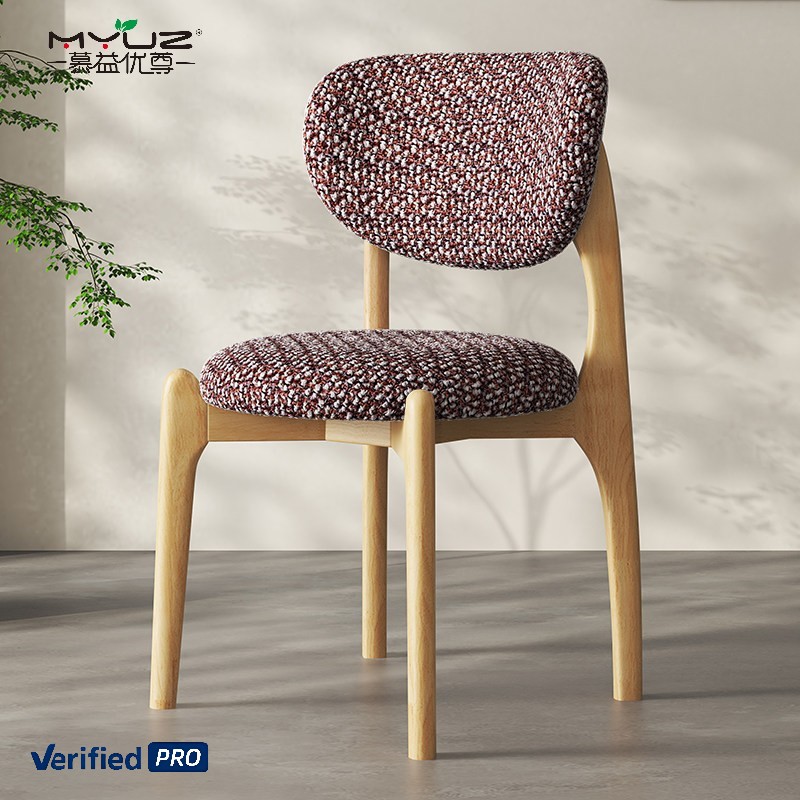 Natural Wood + Pink Chenille