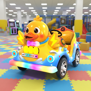 Voiture tamponneuse électrique 2 places Naughty Duck, 4 roues, <span class=keywords><strong>en</strong></span> fibre de verre, gonflable, pour parc <span class=keywords><strong>d</strong></span>'attractions, usage commercial intérieur/extérieur - Product Image 2